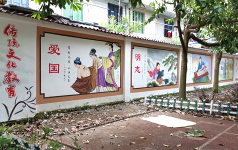 泰順筱村二小校園墻繪：墨客墻繪，為校園添彩，育夢(mèng)啟航